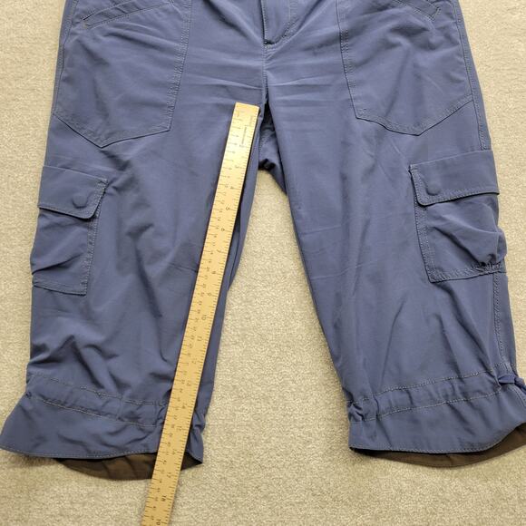 Athleta Dipper Cargo Capri Pants Women’s Size 32 Navy Blue Athletic - Picture 6 of 12